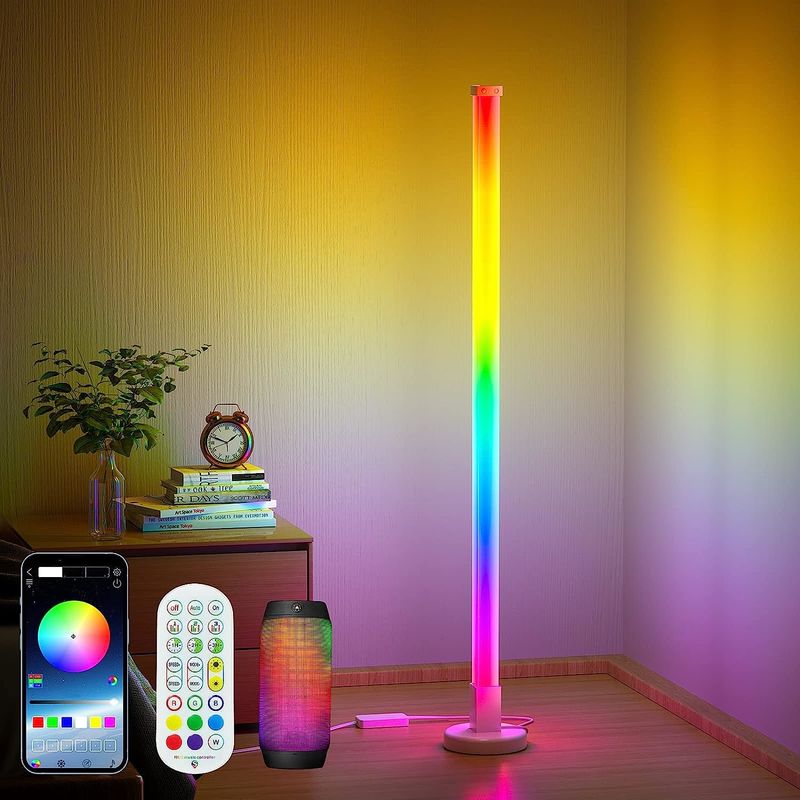 ไฟพื้นมุม LED USB พร้อมระบบประหยัดพลังงาน IP20 รูปทรงเงาทรงกระบอก