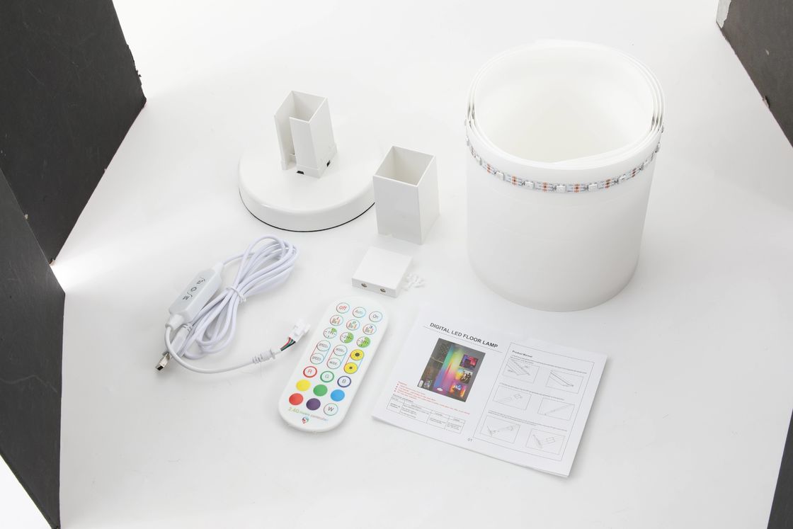ไฟพื้นมุม LED USB พร้อมระบบประหยัดพลังงาน IP20 รูปทรงเงาทรงกระบอก