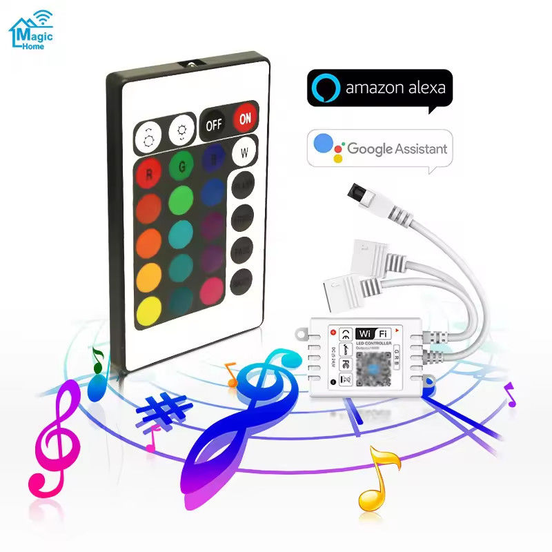 5เมตร 150LEDs TV แบคไลท์ LED สเตรป DC5V ระยะไกล 24key SMD5050 RGB สเตรป Tira สาย USB สเตรป