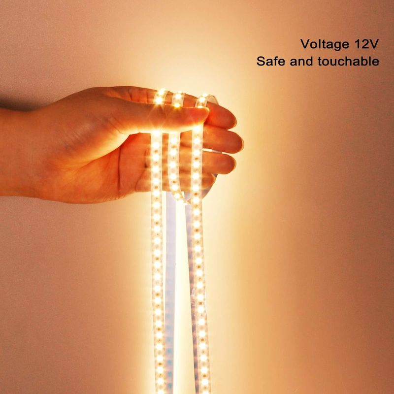 2835 แหล่งแสง LED Strip 5M/Roll DC 12V/24V PCB ขาว ออกสี สําหรับแสงภายใน