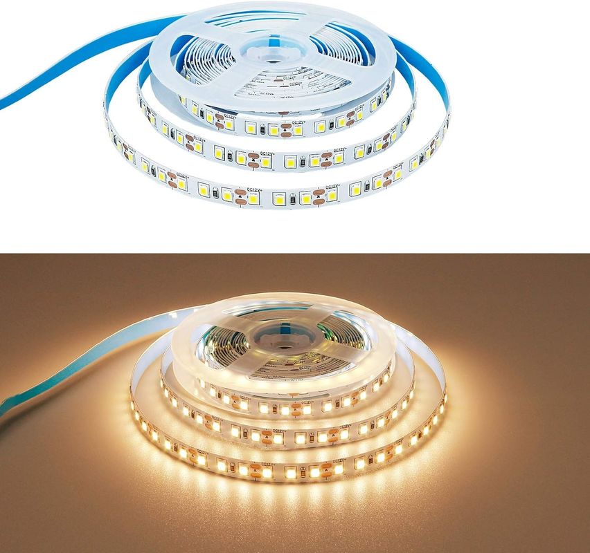 2835 แหล่งแสง LED Strip 5M/Roll DC 12V/24V PCB ขาว ออกสี สําหรับแสงภายใน