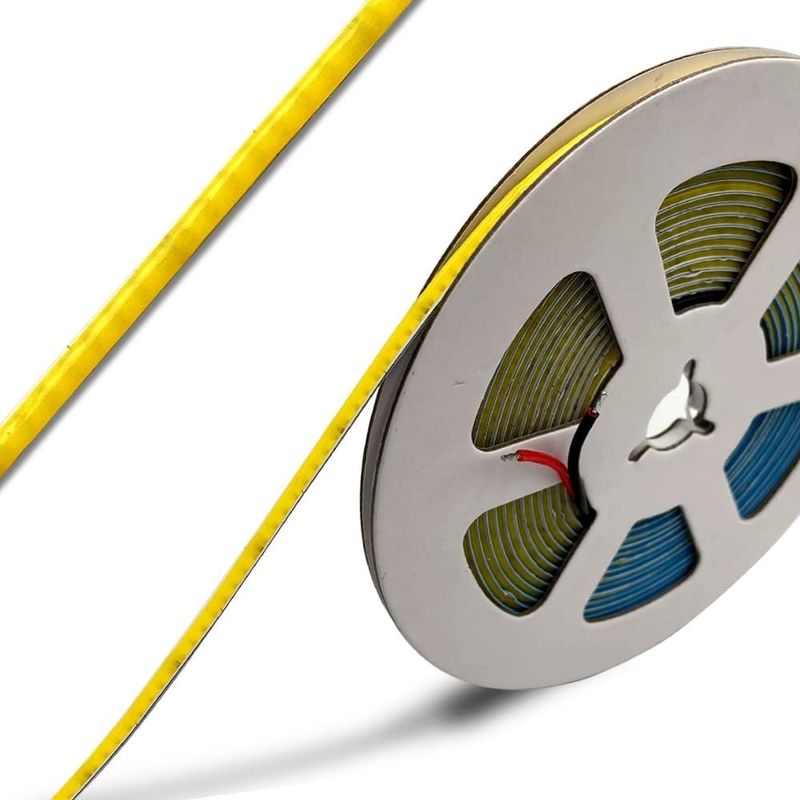 Super Narrow 3MM Width COB LED Strip Lights 400Leds/m ปรับความสั้น 5m อายุการใช้งานยาวกว่า