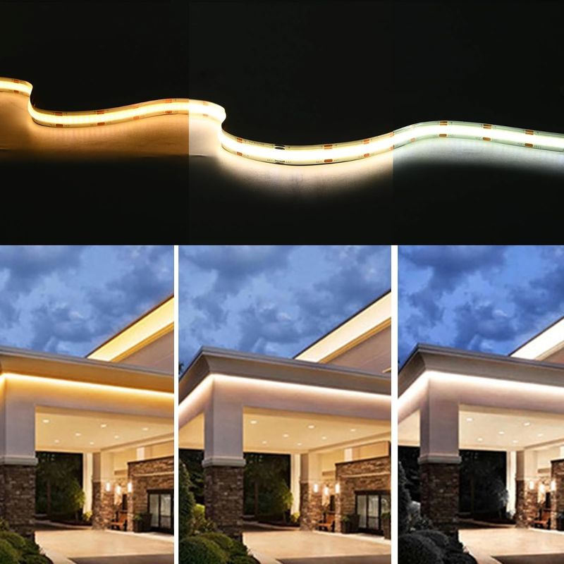 560LEDs COB LED Strip 90 CRI CCT โฟกเซบิล COB 3M พร้อมตัวปรับและเครื่องควบคุม RF มินิ