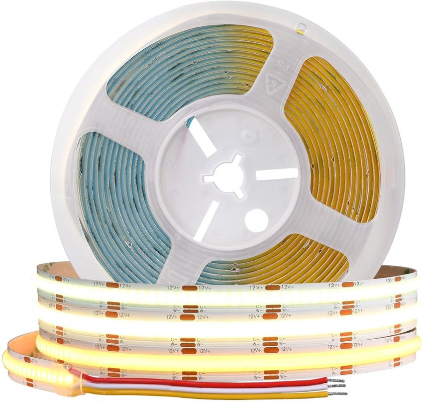 560LEDs COB LED Strip 90 CRI CCT โฟกเซบิล COB 3M พร้อมตัวปรับและเครื่องควบคุม RF มินิ