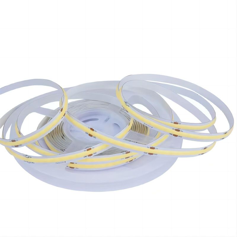 300LEDs Dampproof ปรับแต่ง 90Ra ไม่มีความตึงเครียด COB LED Strip With 4cm Cutting Length สําหรับการประกายแสงในบ้าน