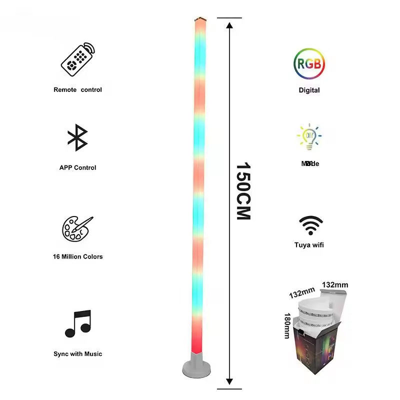 USB เสียงเปิด LED RGB มุม แสงพื้น สํานักงาน ห้องเกม WIFI / IR ระยะไกล