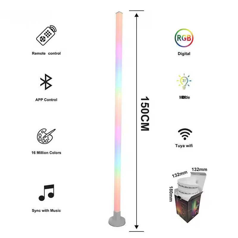 USB เสียงเปิด LED RGB มุม แสงพื้น สํานักงาน ห้องเกม WIFI / IR ระยะไกล