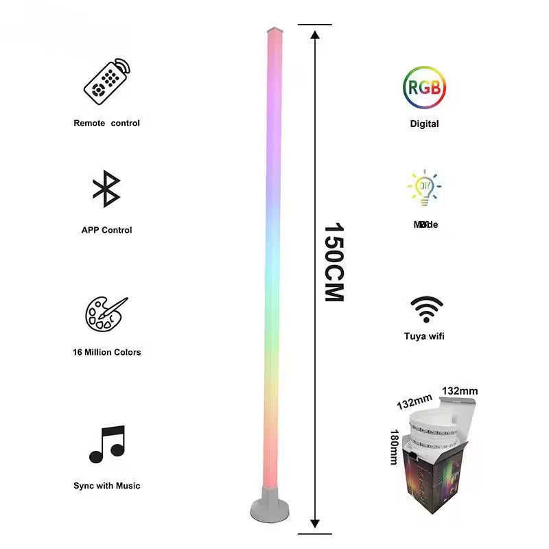 USB เสียงเปิด LED RGB มุม แสงพื้น สํานักงาน ห้องเกม WIFI / IR ระยะไกล