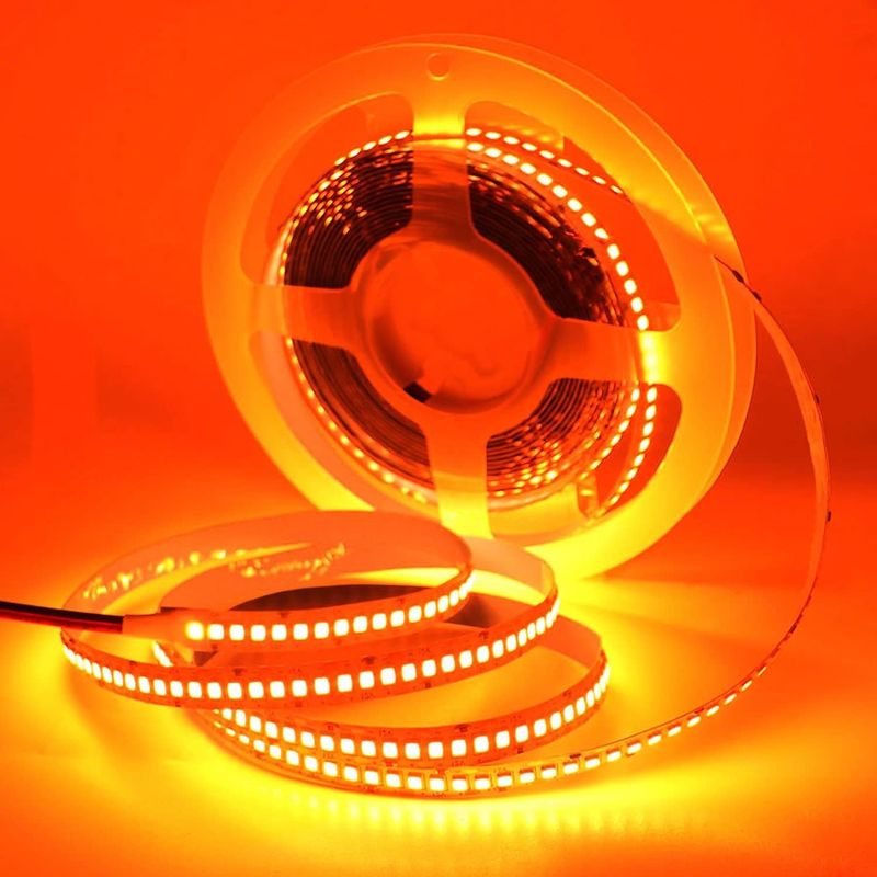 12V 240LEDS SMD 2835 LED Strip Light 1200LEDs 16.4Ft ไม่กันน้ํา สีแดง เขียว ฟ้า ส้ม สําหรับบาร์