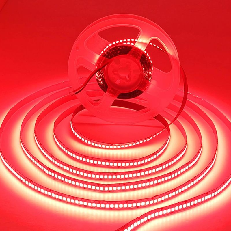 12V 240LEDS SMD 2835 LED Strip Light 1200LEDs 16.4Ft ไม่กันน้ํา สีแดง เขียว ฟ้า ส้ม สําหรับบาร์