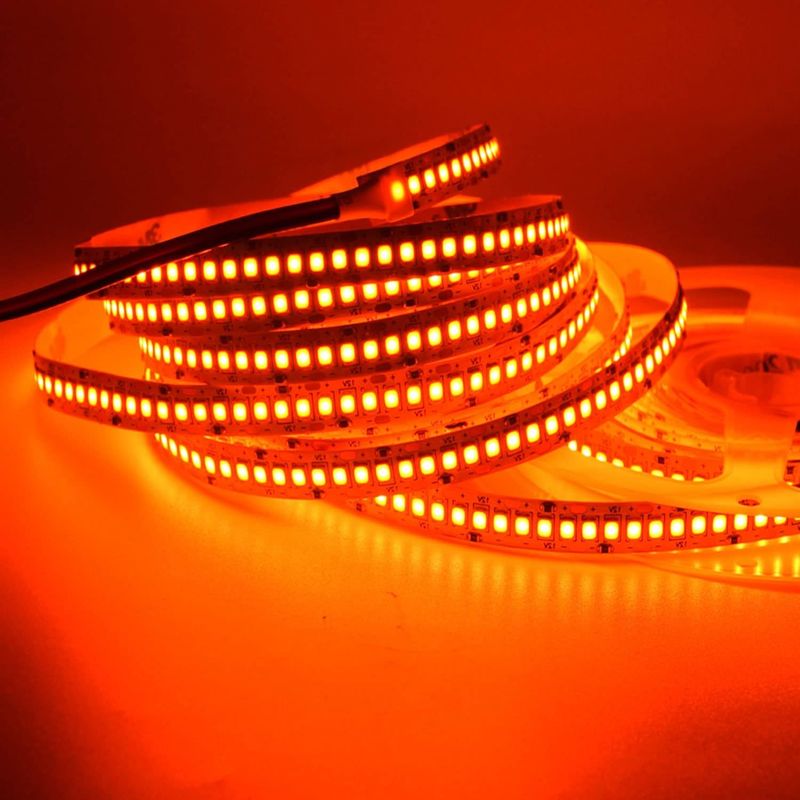 24V ความสว่างสูง 240LEDS SMD 2835 LED Strip Light 1200LEDs 16.4Ft สีกันน้ํา สีแดง เขียว ฟ้า ส้ม สําหรับ KTV