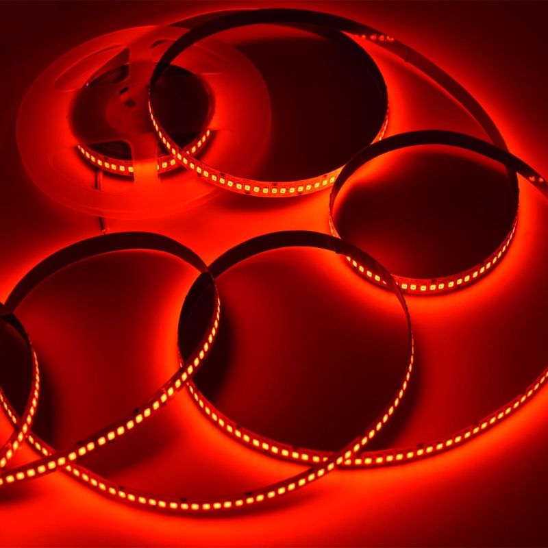 24V ความสว่างสูง 240LEDS SMD 2835 LED Strip Light 1200LEDs 16.4Ft สีกันน้ํา สีแดง เขียว ฟ้า ส้ม สําหรับ KTV