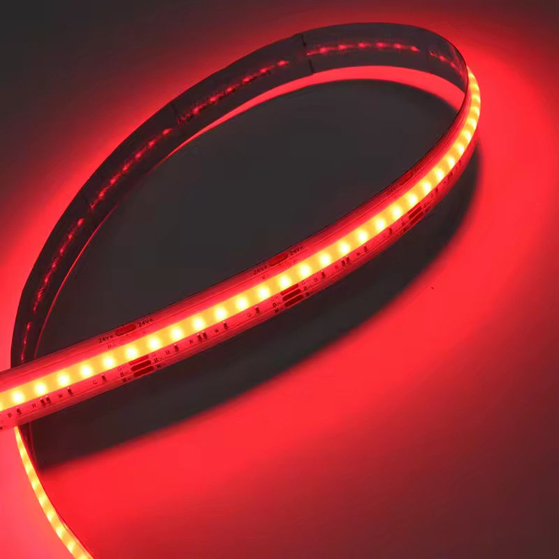 ความสว่างสุดยอด สาย LED สาย COB สี RGB 12mm หลายสี 120 องศา สาย LED สูงสุด 1080 LEDs / m สาย COB สีเต็ม