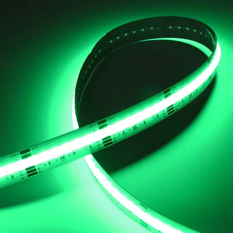 ความสว่างสุดยอด สาย LED สาย COB สี RGB 12mm หลายสี 120 องศา สาย LED สูงสุด 1080 LEDs / m สาย COB สีเต็ม