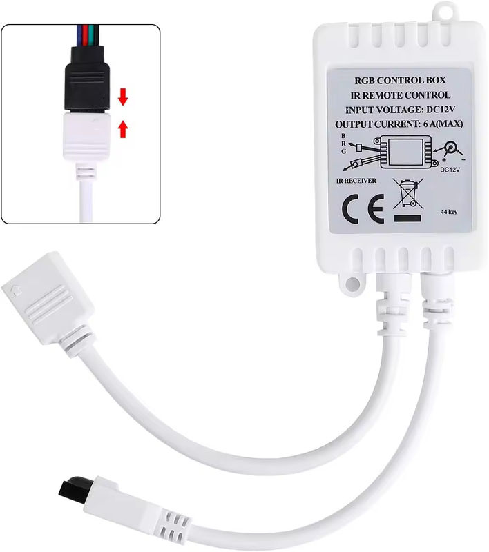 โรงงานเดิม 44key 5V 12V 24V RGB LED Controller RF แสง LED ไร้สาย Monochrome Dimmer ระยะไกลสําหรับ LED