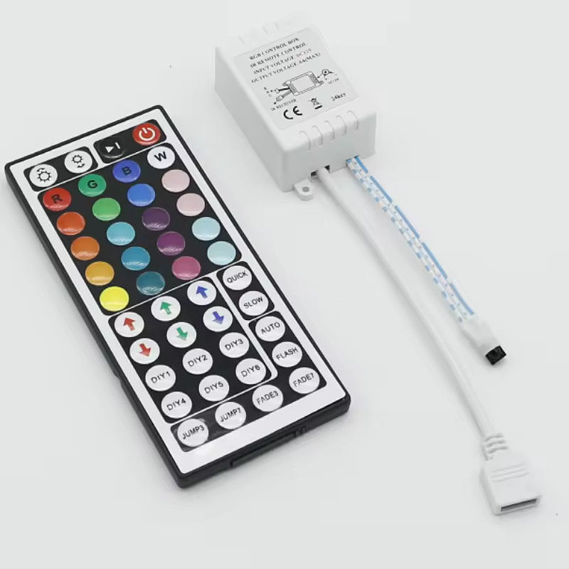 โรงงานเดิม 44key 5V 12V 24V RGB LED Controller RF แสง LED ไร้สาย Monochrome Dimmer ระยะไกลสําหรับ LED
