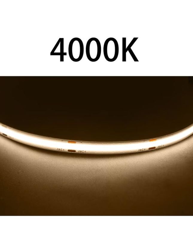 สายไฟ CRI สูง DC24V COB480 สายไฟ 5m/roll RA90 สายสลัดสําหรับตกแต่งภายในภายนอก สายสลัดแบบกันน้ํา