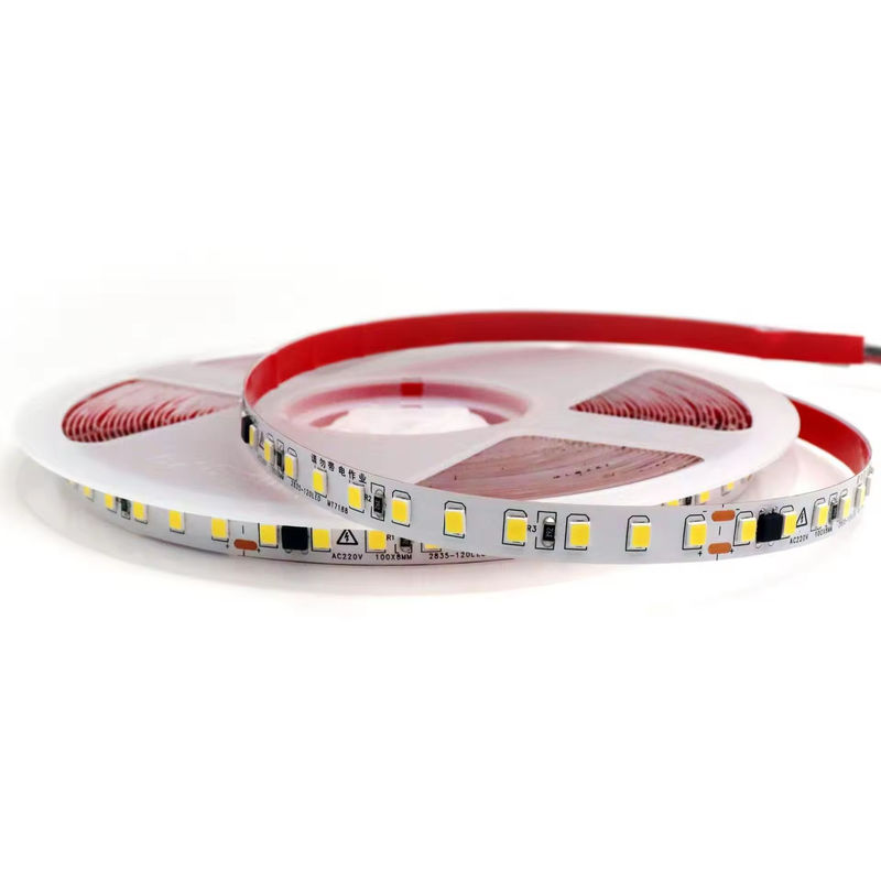 2835 120Leds 8W / M CRI80 สาย LED แบบยืดหยุ่น 5M / 10M ความยาวสําหรับการตกแต่งคริสต์มาสในบ้าน
