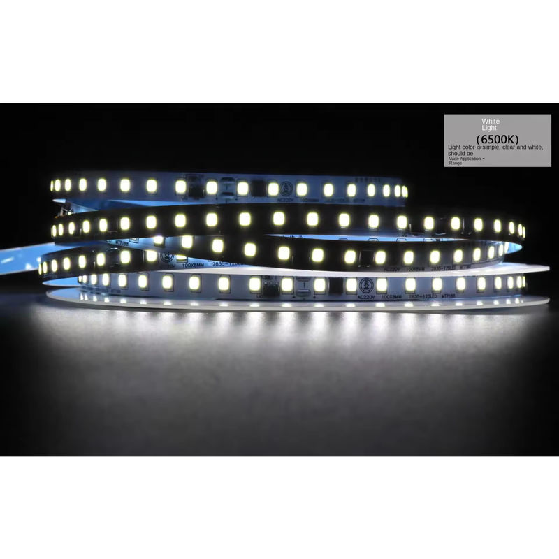 2835 120Leds 8W / M CRI80 สาย LED แบบยืดหยุ่น 5M / 10M ความยาวสําหรับการตกแต่งคริสต์มาสในบ้าน