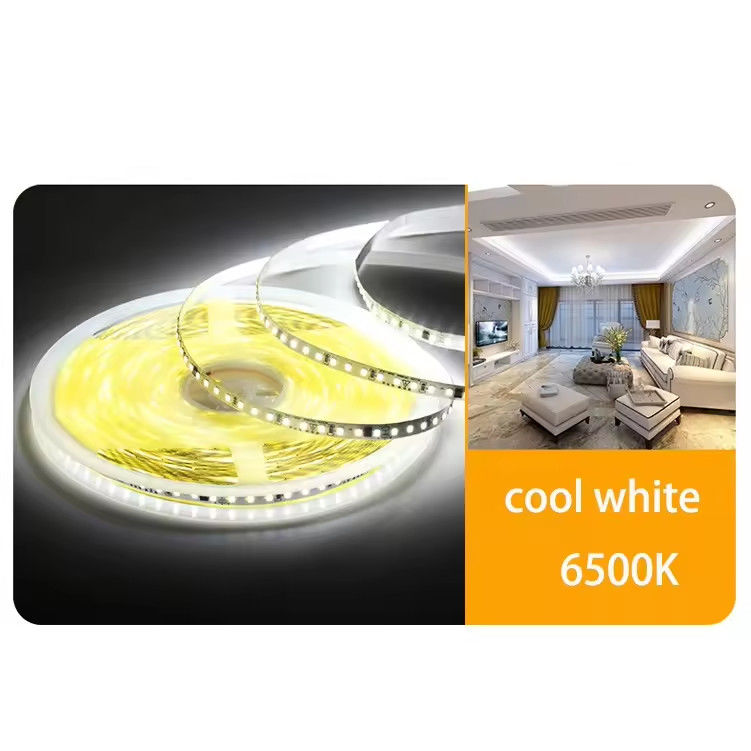 ตัดได้ 110V 10cm IP65 120 LEDs 2835 LED Strip Tape Lamp ไม่กันน้ํา IP20