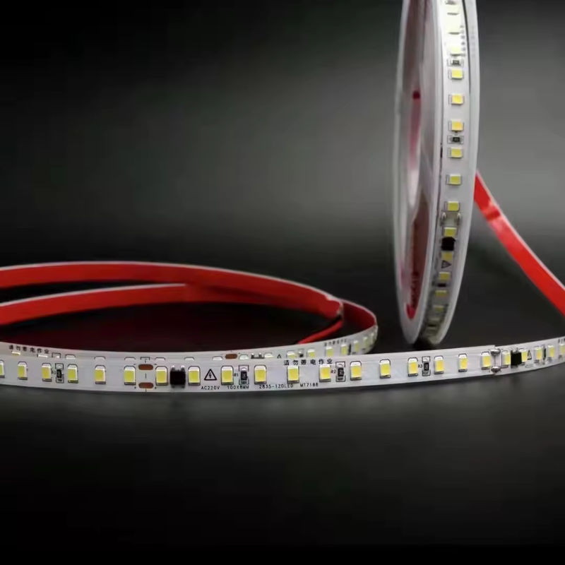 ตัดได้ 110V 10cm IP65 120 LEDs 2835 LED Strip Tape Lamp ไม่กันน้ํา IP20