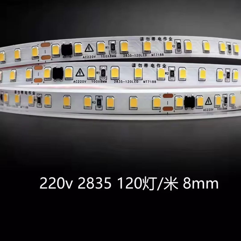 ไฟ LED สายไฟในบ้านแบบอัดน้ํา 230v 220v สีขาวอบอุ่น 3000k 4200k 6500k สายไฟ LED