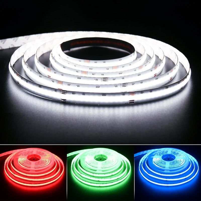 784 LEDs/m RGBW ชิป COB LED Strip ปรับความดัน -20°C ถึง 60°C DC 24V ความดันทางเข้า