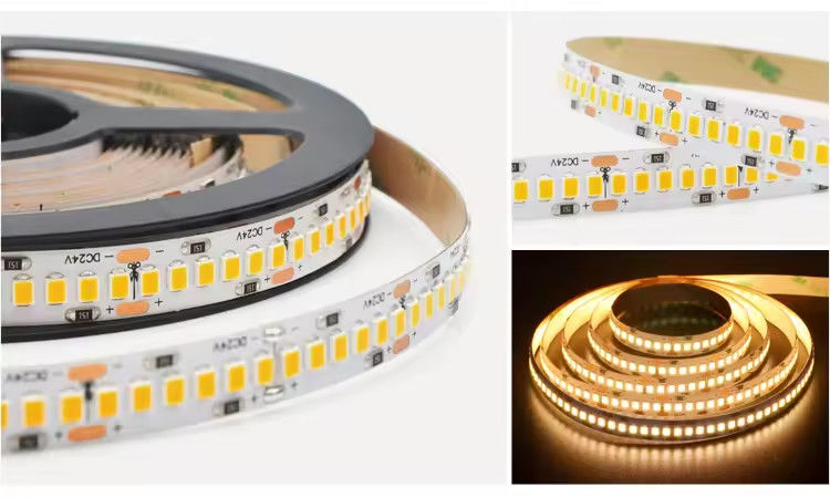สเปคเตอร์เต็ม 2835 สาย LED แบบยืดหยุ่น CRI> 95 CRI> 97 120 leds / m SDCM < 3 R1-R15 ทั้งหมดมากกว่า 90