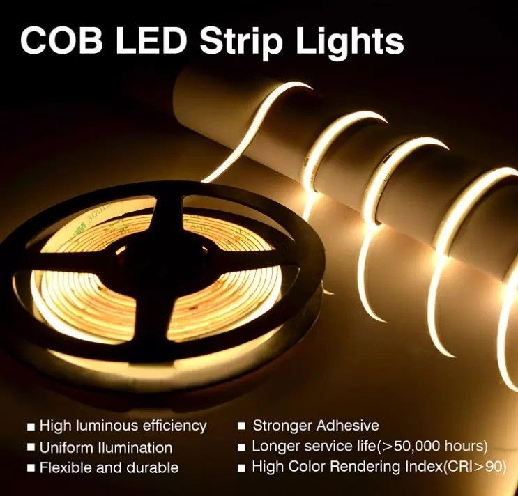 การตกแต่งภายในและภายนอก โปรไฟล์กันน้ํา แสง COB LED Strip กับการควบคุมเซ็นเซอร์