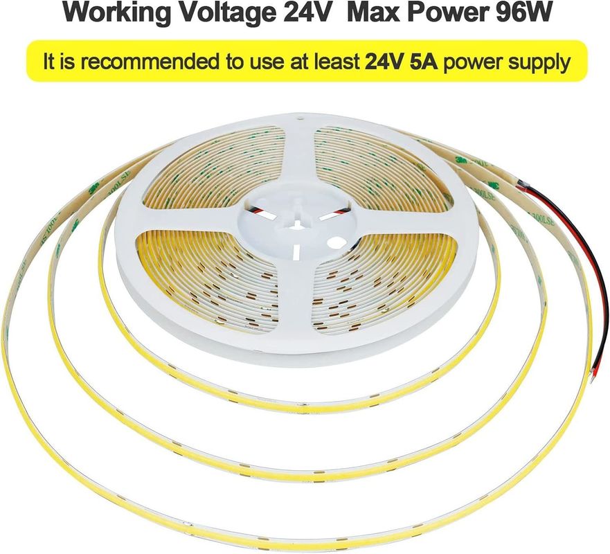 การตกแต่งภายในภายนอก COB LED Strip Light CRI สูง 280 320/480 ระยะไกล