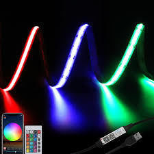 12v / 24V 8mm 90Ra 320d fob โปรไฟล์อลูมิเนียม COB LED Strip สําหรับตกแต่ง
