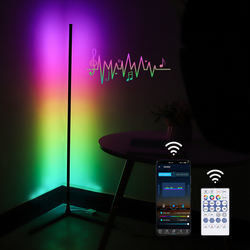 ไฟตกแต่งภายในที่ทันสมัย ไฟพื้น LED RGB IC Smart Corner Atmosphere Light