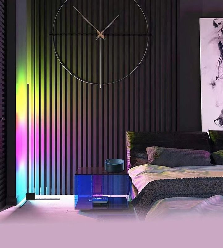 ไฟตกแต่งภายในที่ทันสมัย ไฟพื้น LED RGB IC Smart Corner Atmosphere Light