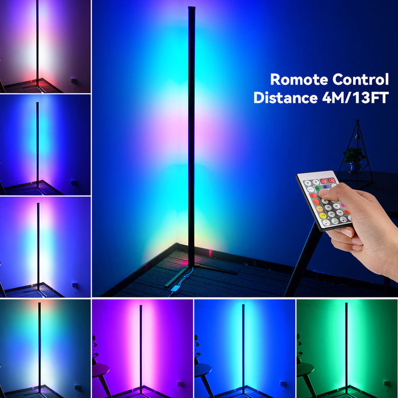 2 โคมไฟพื้นรอบตัวด้วย DC5V 68PCS Chip Digital IP20 ความยาว 1.5m IR Controller PP Covering