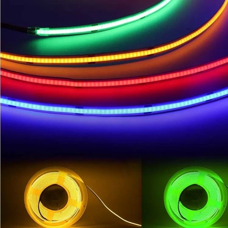 8mm Led Cob Strip 24v Light Strip Usb TV Backlight Flex 12v Ultra Thin Small Cob Led Strip Light สายไฟ LED สายไฟ LED สายไฟ LED