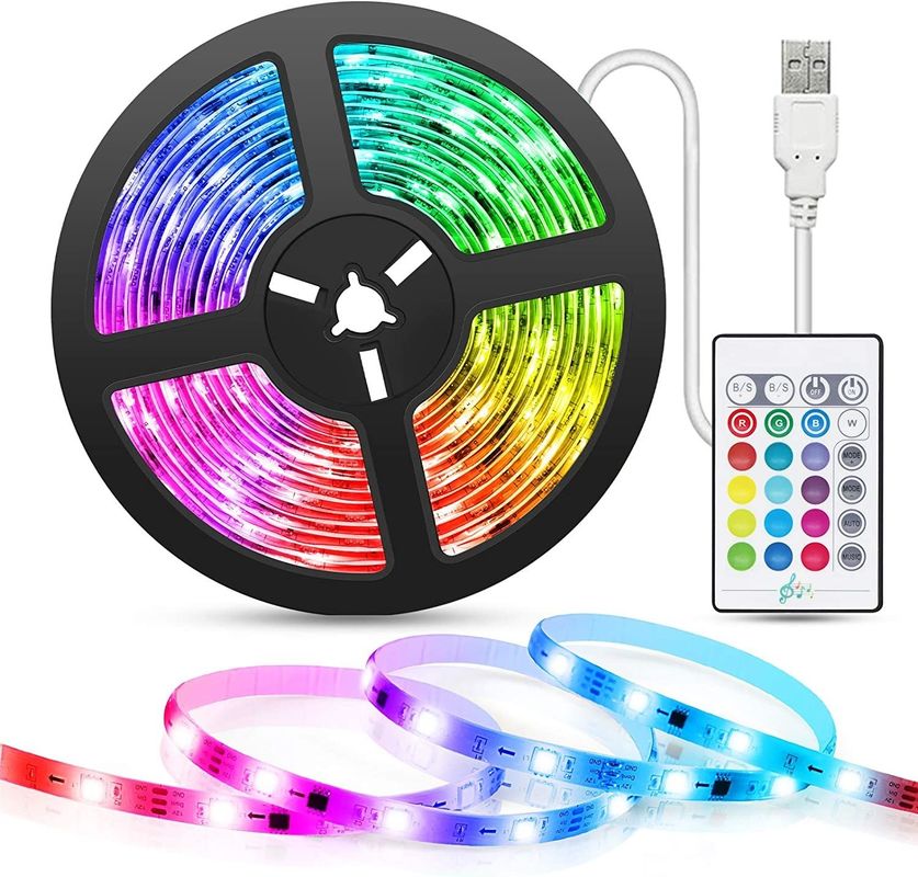 สมาธิ LED Strip สําหรับการตกแต่ง 12V 5V USB การควบคุม Sync เพลงและ RGB อุณหภูมิสี