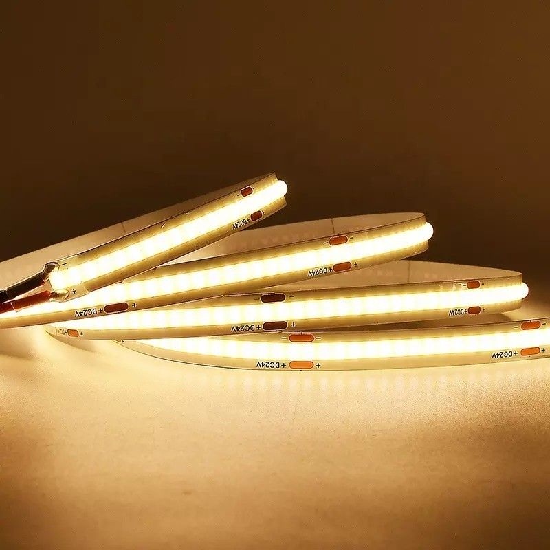 12W กันน้ํา IP20 COB 480 LEDs 12V 8mm 10mm LED Strip Light สําหรับตกแต่งสวน