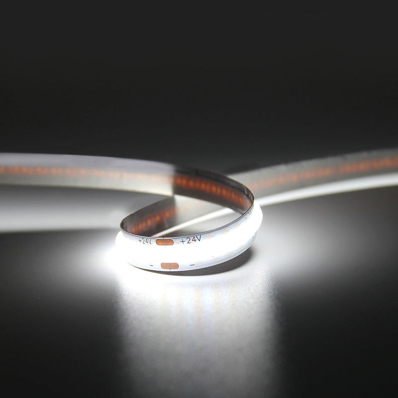 มุมรังสี 120 องศา COB 320 LED 24V 8mm 10mm LED Strip Light สําหรับตกแต่งสวน