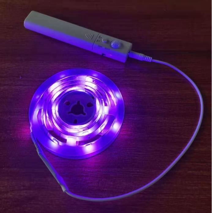 SMD2835 LED Strip Light with Motion Sensor ความยาว 1m USB สามารถชาร์จใหม่ได้ทั้งวันและกลางคืน