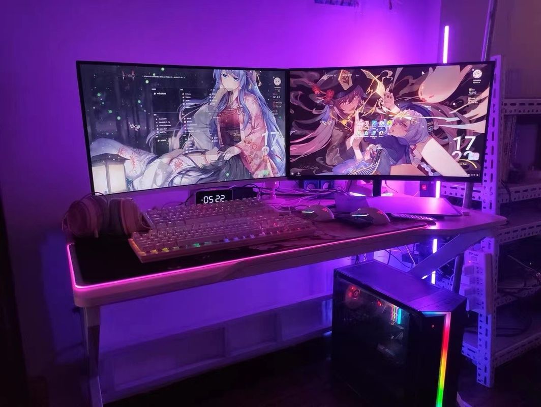โคมไฟมุมปรับแบบ RGB ที่ควบคุมด้วยสมาร์ท สําหรับตกแต่งวันหยุดในแบบเรียบง่าย