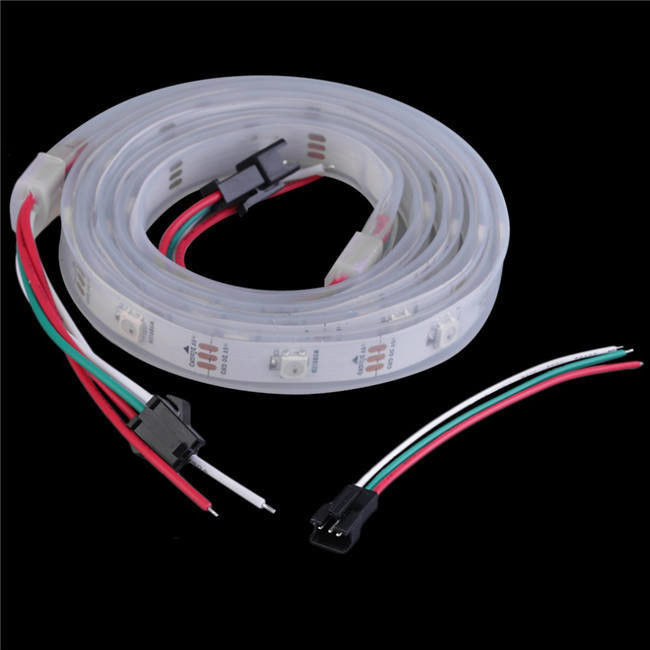 กันน้ํา 12V ws2812 ws2811 Led Strip 60 leds สําหรับสีมงคล RGB การตกแต่ง CRI Ra 80
