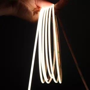 ปรับแต่งแบบยืดหยุ่น 320 480 LEDs Dc 5v 10000 ลูเมน สีขาวอบอุ่น Rgb Fcob Cct Cob Led Strip Light Warehouse