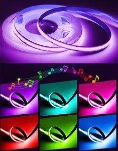 น้ําหนักสินค้า 0.3 กิโลกรัม 5m 10m Smart Strip Light พร้อม LED ชิป RGB