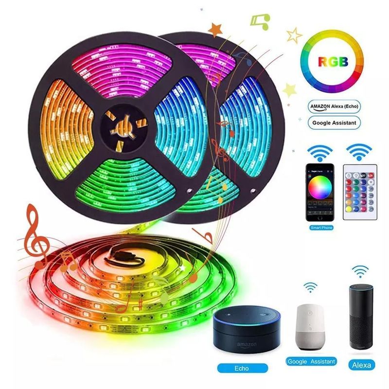 ไฟนาน กันน้ํา IP65 30d / m 5050 RGB LED Light Strips กับรีโมท