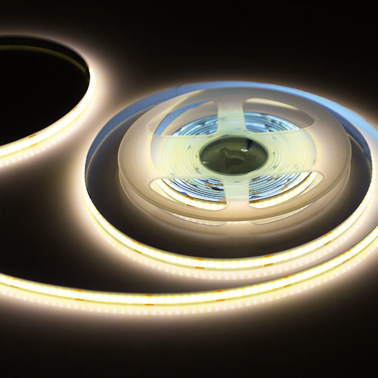 กันน้ํา COB 252leds CRI90 12V 24V ปรับความดันตกแต่งภายในภายนอก 5M สาย LED นุ่ม