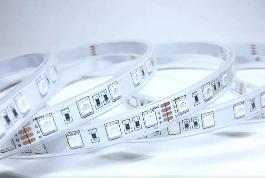 12w 12v 24v 10mm 60 LED Rgb 5050 Smd แสงสตรีป LED แบบยืดหยุ่น