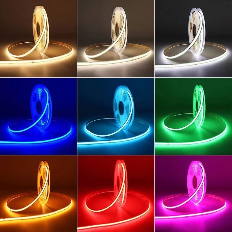 2700K 110lm 2023 HT 5m 10m 12v 24v 220v Rgbw Cob Light Strip Cob Led Strip สายไฟฟ้า