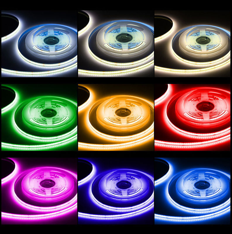 90lm / W COB LED Strip DC24V CRI90 312LEDs / m ด้วยกาวเขื่อนที่มั่นคงและ 60000 ชั่วโมงอายุการทํางาน
