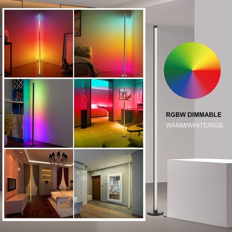 ไฟเกมส์ ห้องรับแขก โคมคลุมแสง Rgb ตกแต่ง ไฟกลางคืน ติด LED ลุมพื้น