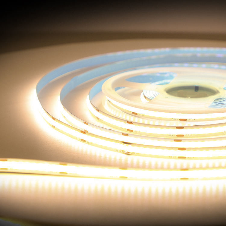 สาย LED COB มีอายุการทํางาน 60000 ชั่วโมง DC12V/24V CRI90 320LEDs/m 110lm/W